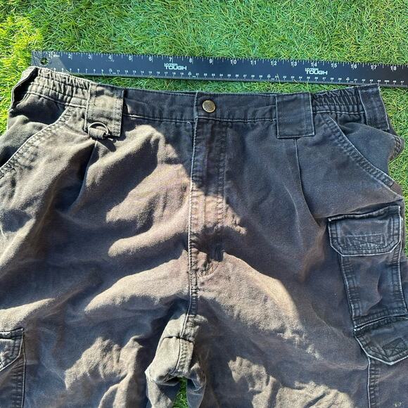 5.11 Tactical series Cargo Baggy Pants Mens Size 36x34 Double Knee Black Faded - Picture 14 of 15